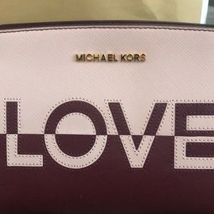 Michael Kors Bags - Maroon Michael Kors Selma “Love” Crossbody Michael Kors Bags - Maroon Michael Kors Selma “Love” Crossbody